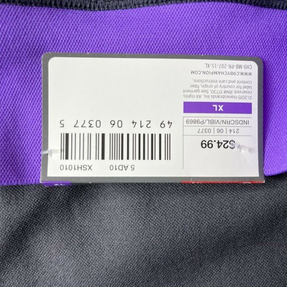 Champion C9 Womens XL Capri Leggings Purple Gray Yoga Pants Premium Duo Dry New - Picture 8 of 12
